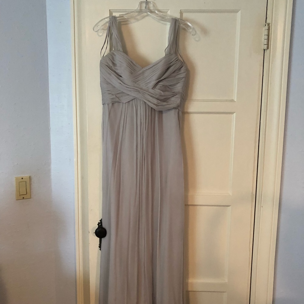 Amsale Size 6 Bridesmaid Gown, dove tulle